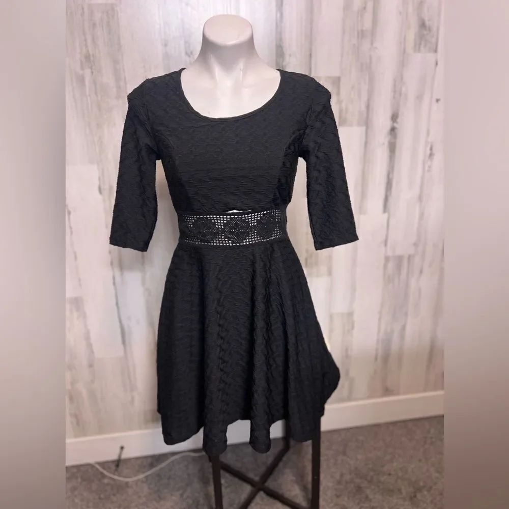 American rag Black flare dress
